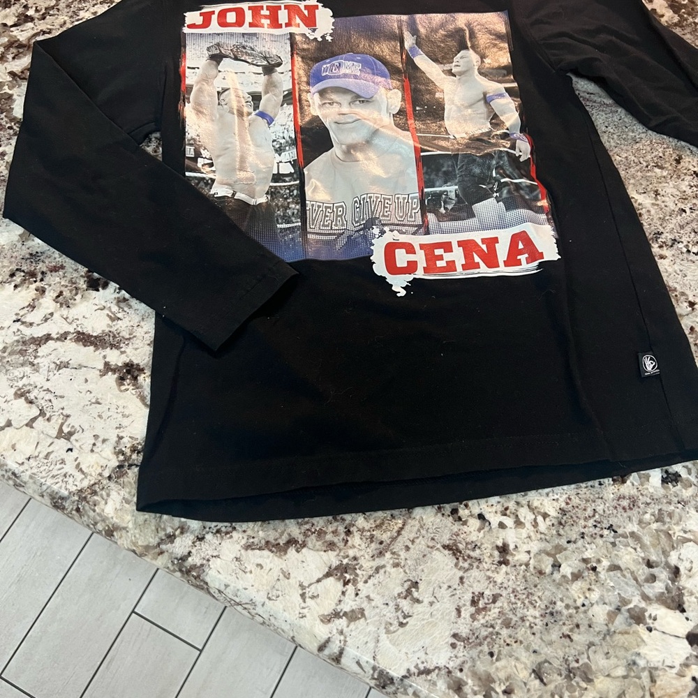 WWE Kids Long Sleeve Black Shirt